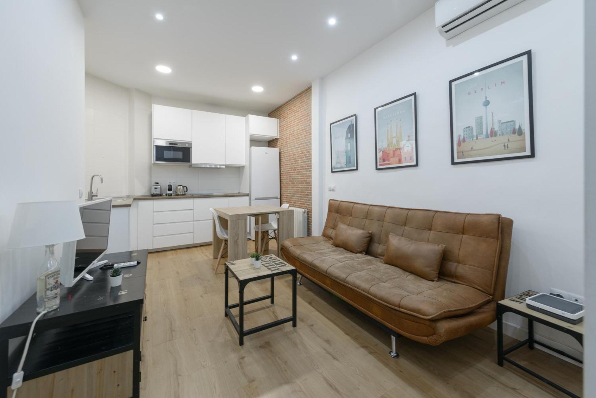 Apartmán Avila Calle, Precioso Estudio En Santiago Bernabeu-Estrecho En Segundo Piso Sin Ascensor Madrid Exteriér fotografie